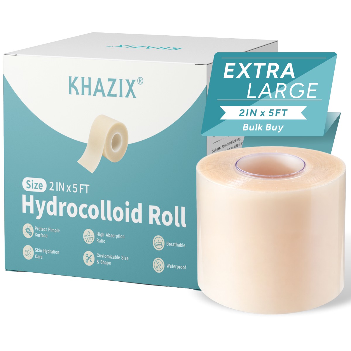 Skincare Moisturizer - Rolka hydrokoloidowego opatrunku KHAZIX 5 cm