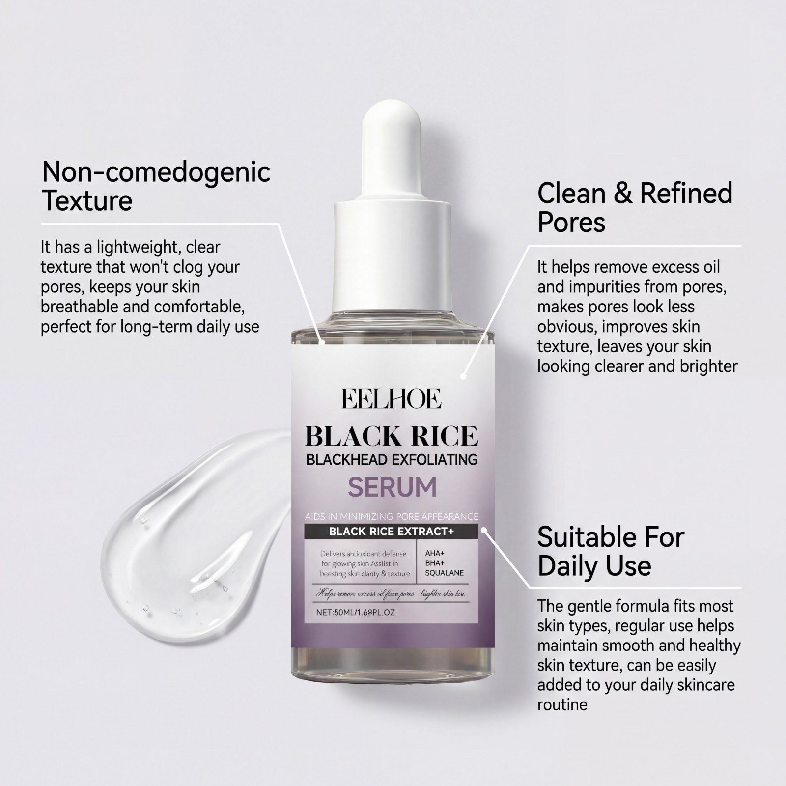 Serum złuszczające z czarnym r – Skincare Non Comedogenic recenzja i cena