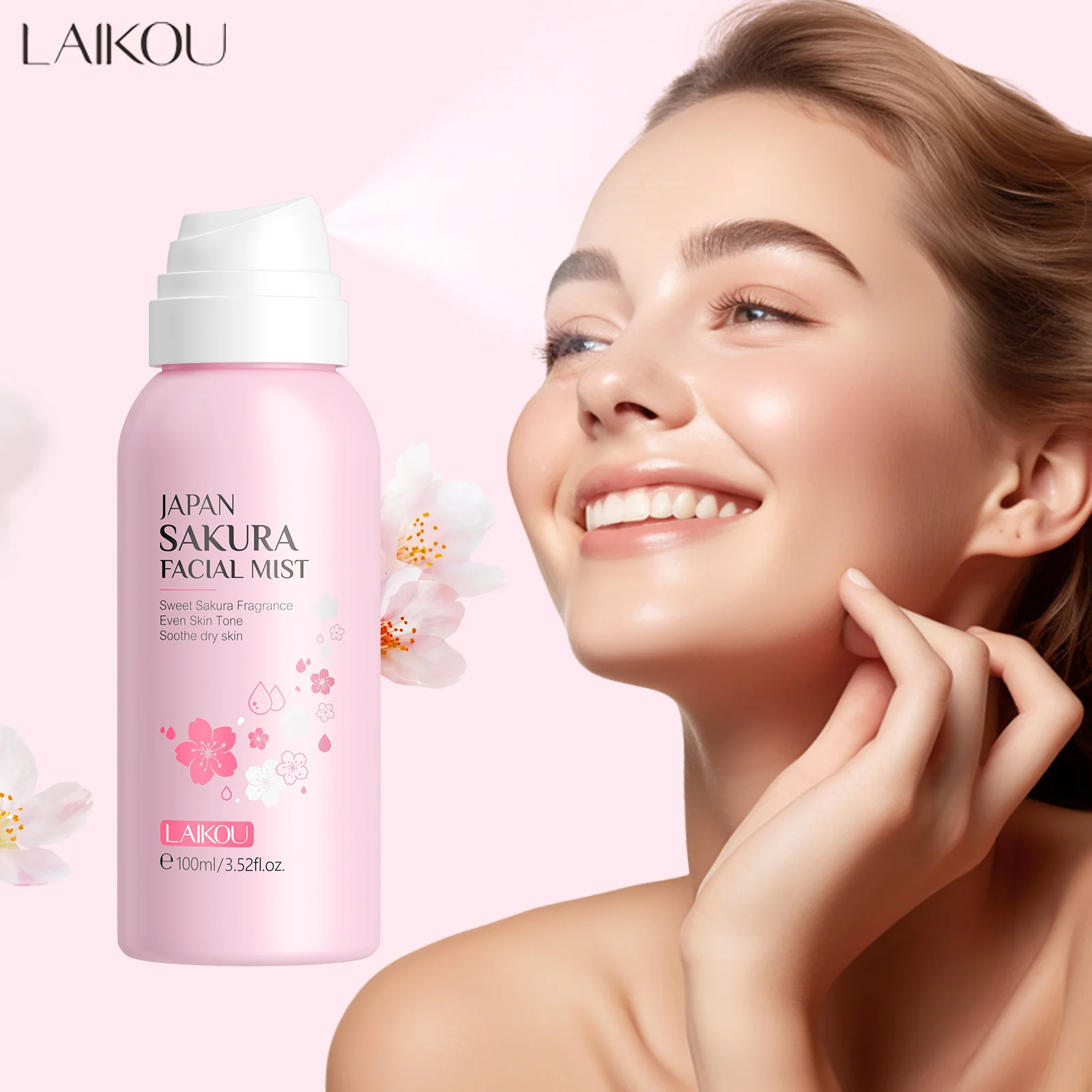 LAIKOU Sakura Facial Mist Brig – Niacinamide Brightening Serum recenzja i cena
